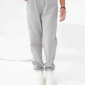 PANTALON JEAN GRIS